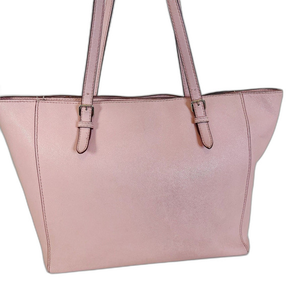 Coach Turnlock Tote In Blossom Light Pink Leather Tote Balletcore Coquette - Picture 12 of 12